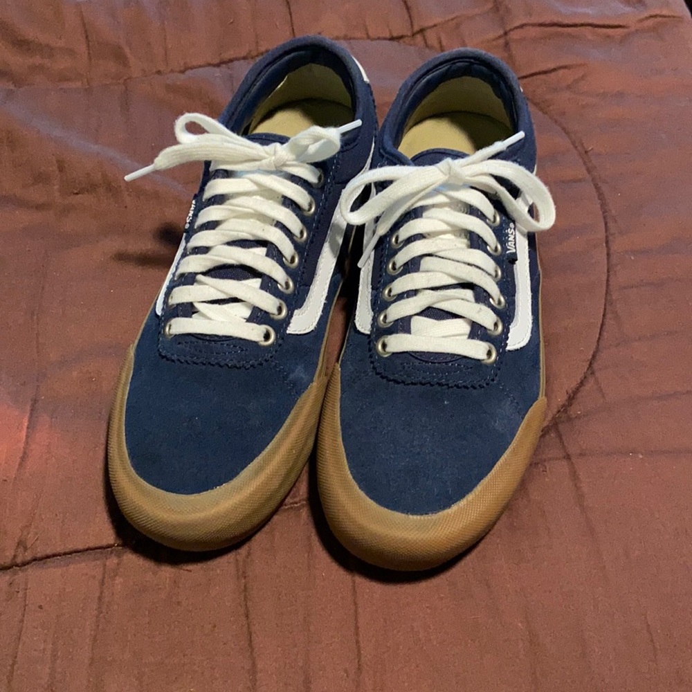 Laced Leather Sneaker By Vans Brand. New Condition!